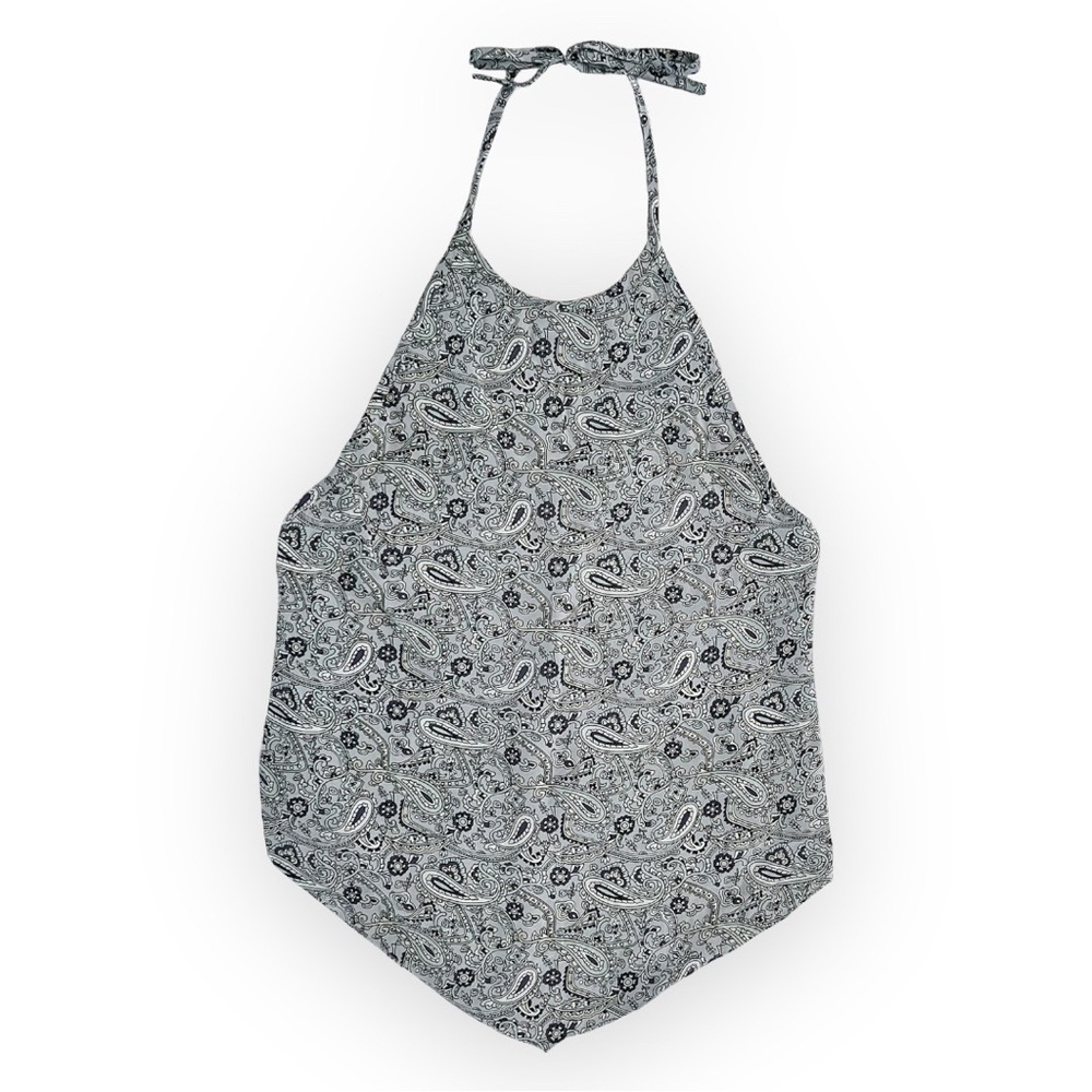 Vintage Silk Tie Back Halter Top